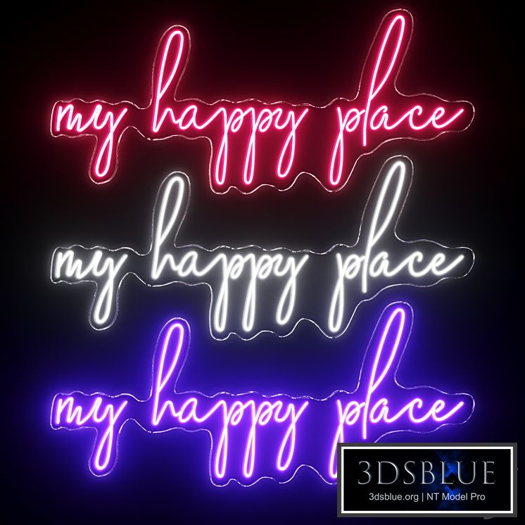 My Happy Place Neon Sign