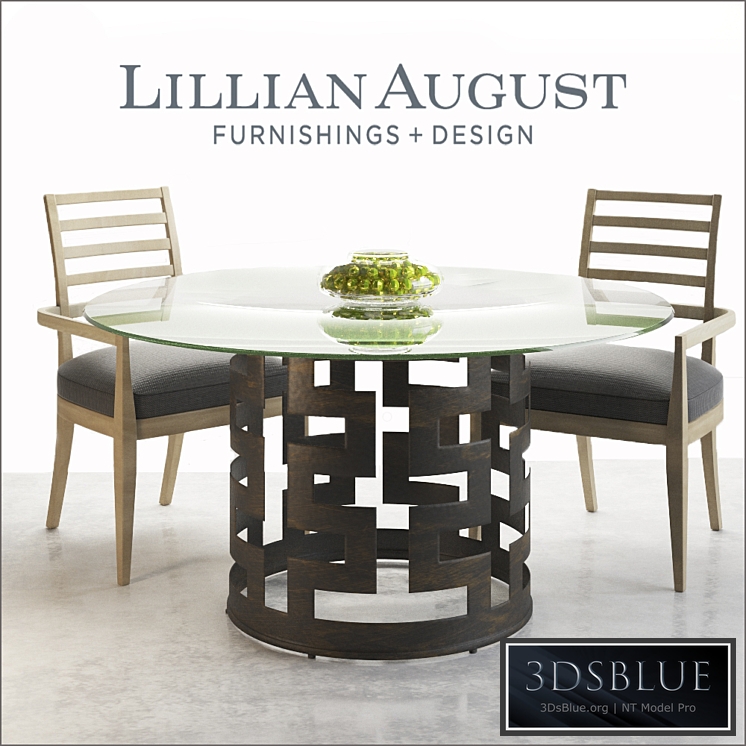 LILLIAN AUGUST Belgrave Dining Table GLASS