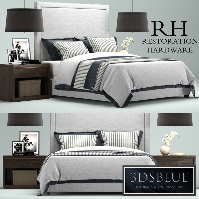 Restoration Hardware Wallace Upholstered bed