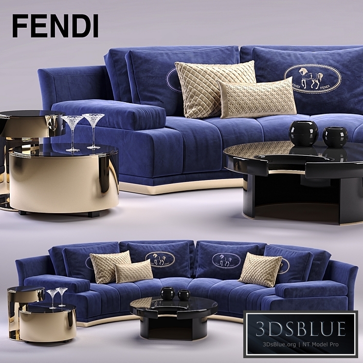 Fendi Artu Round Sectional Sofa