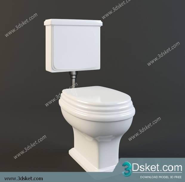 Free Download Toilet Bidet 3D Model 002 Download 3D Model Free