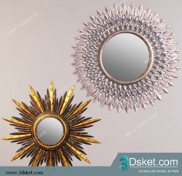 Free Download Mirror 3D Model Gương 084 Download 3D Model Free