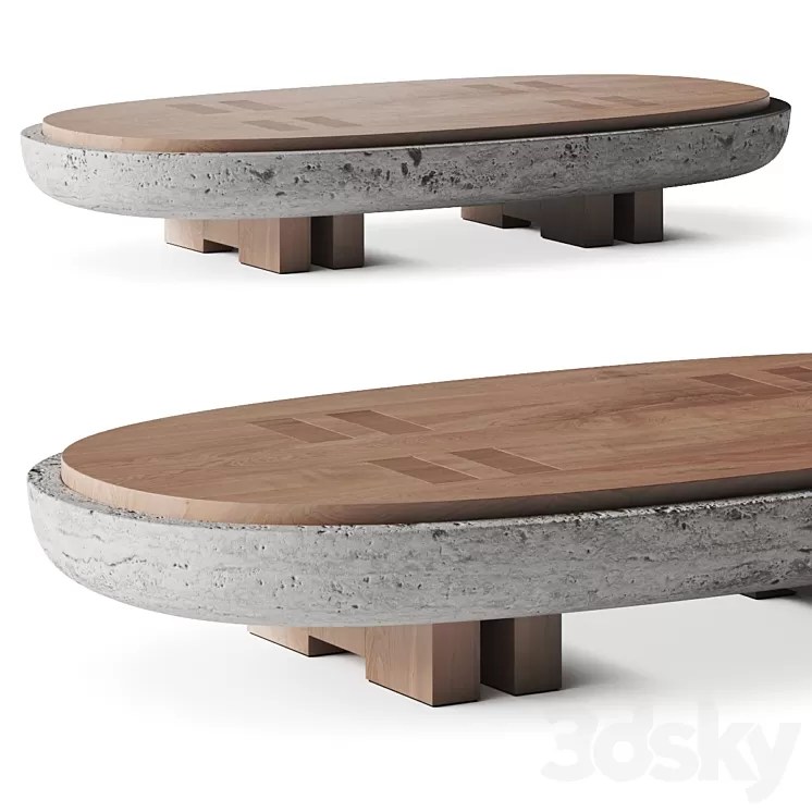 Andy Kerstens Rift Stone Coffee Table 3D Model Free Download 3DSKY Decor Helper