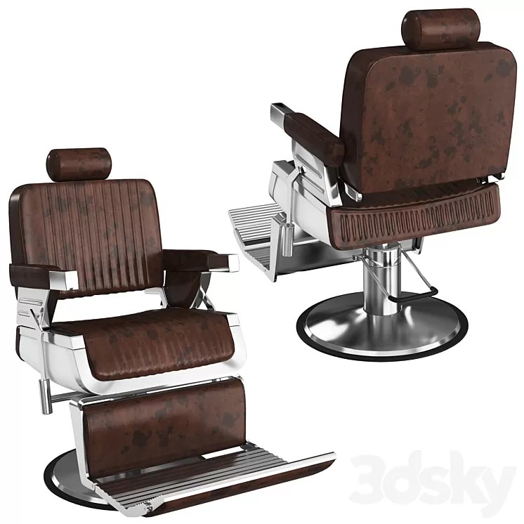 [3DSKY] Barber Shop Chair 3D Model NEW UPDATE 2023