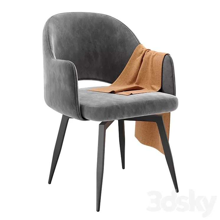 [3DSKY] Oleandro Chair Metal By Calligaris 3D Model Free Download NEW