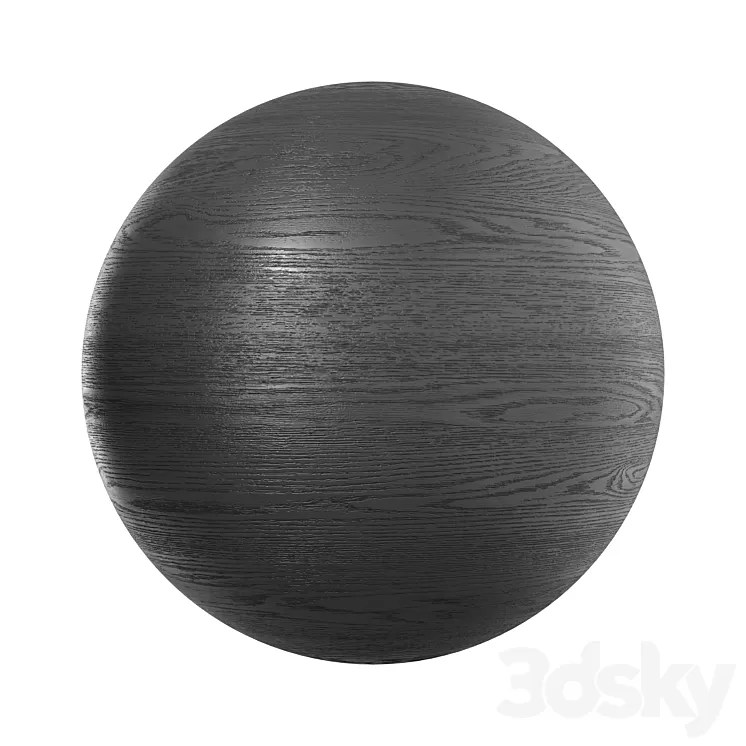 [3DSKY] Ebony Black Wood 3D Model NEW UPDATE 2024