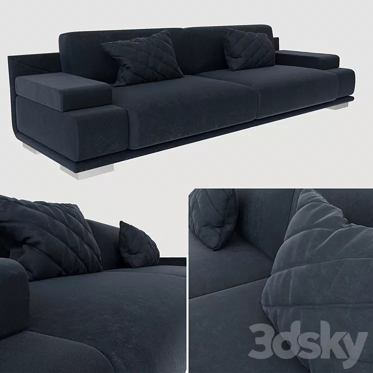fendi sofa artu 3D Model 3DSKY Decor Helper