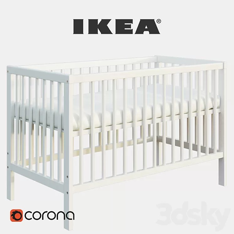 Ikea Gulliver \/ Ikea Gulliver \/ Cot 3D Model 3DSKY Decor Helper