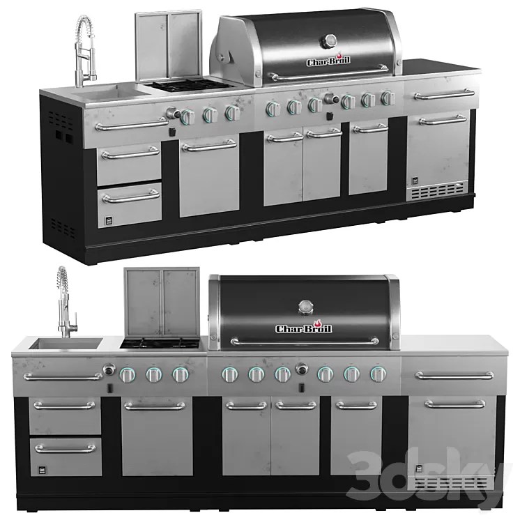 lowes outdoor kitchen 3D Model 3DSKY Decor Helper