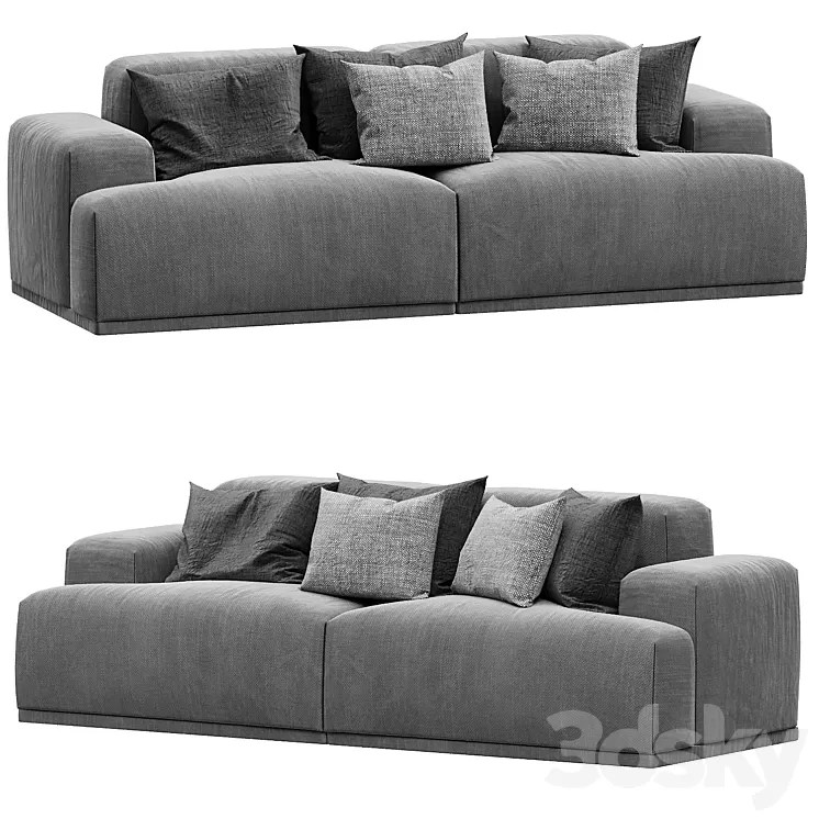 Muuto Connect Sofa Lounge by Anderssen 3D Model 3DSKY Decor Helper