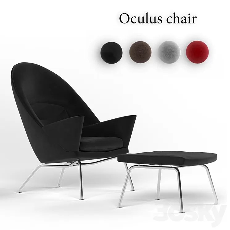 [3DSKY] Oculus Chair CH468 3D Model NEW UPDATE 2023