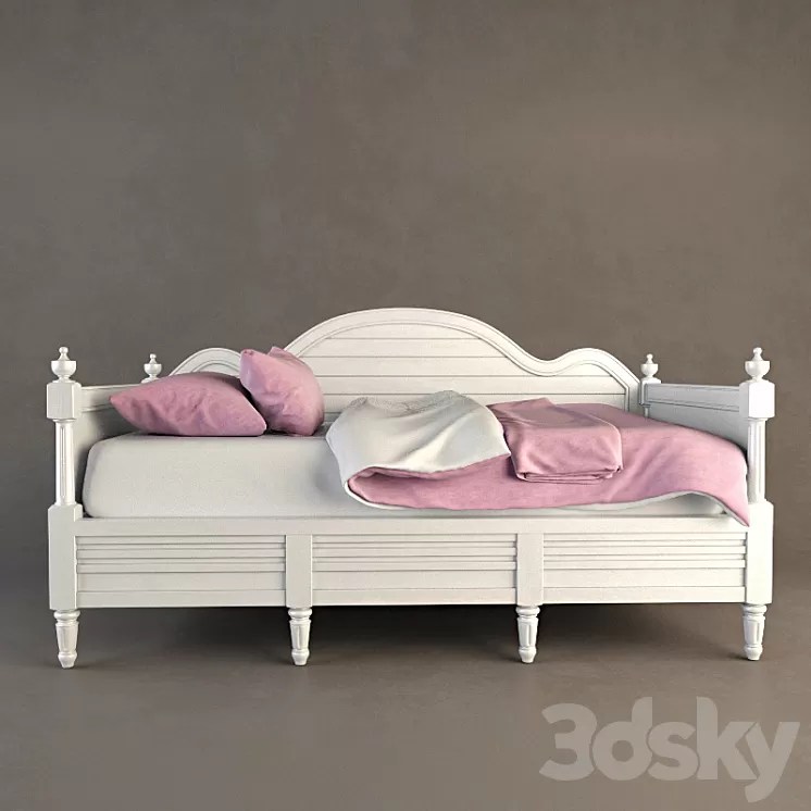 [3DSKY] RH Delfina Daybed 3D Model NEW UPDATE 2024