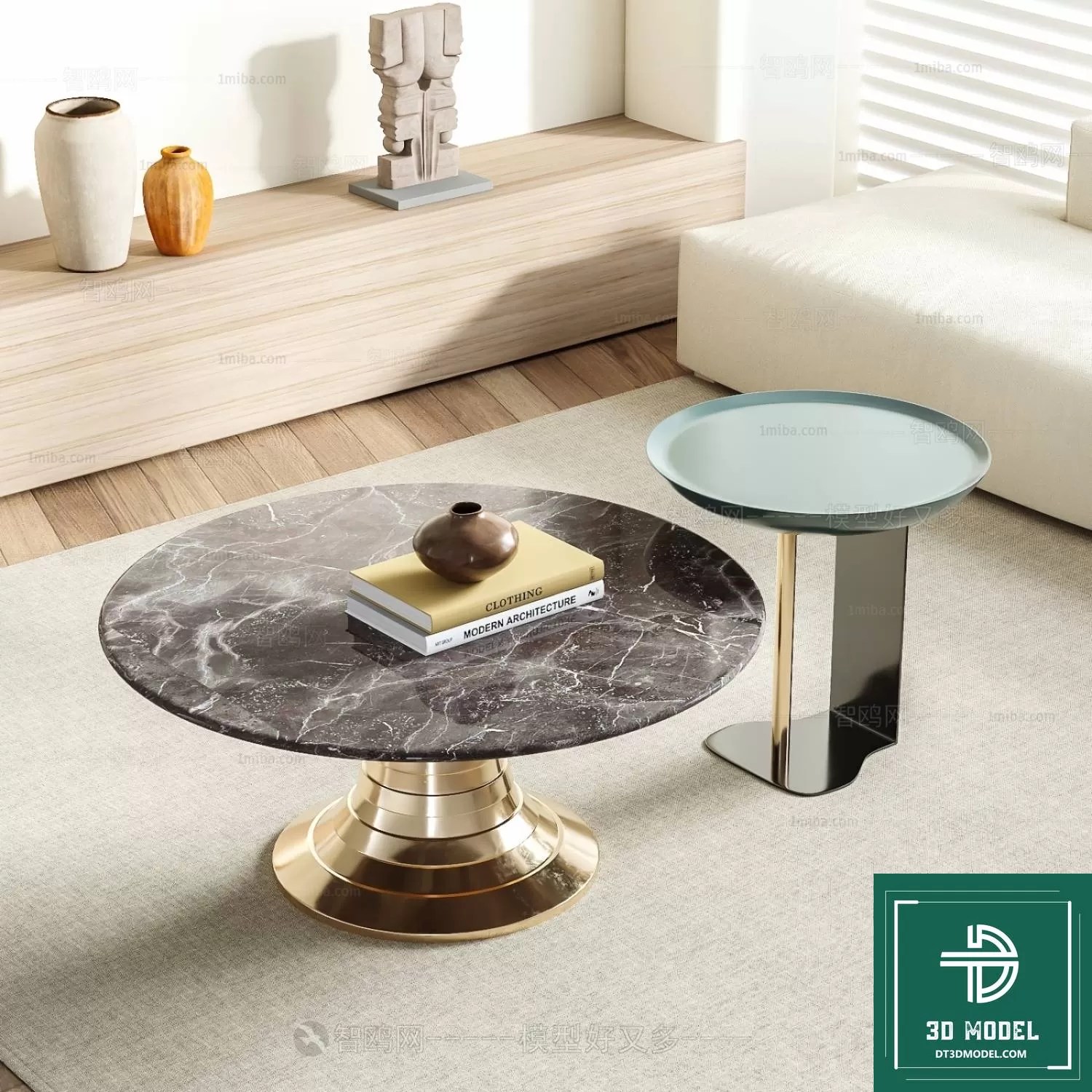 TEA TABLE SOFA TABLE 3D MODELS 058 3DSKY Decor Helper