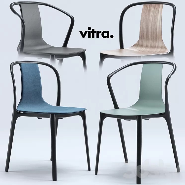 Vitra Belleville Chairs 3D Model 3DSKY Decor Helper