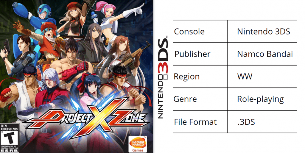 Project X Zone Nintendo 3DS Roms For Citra