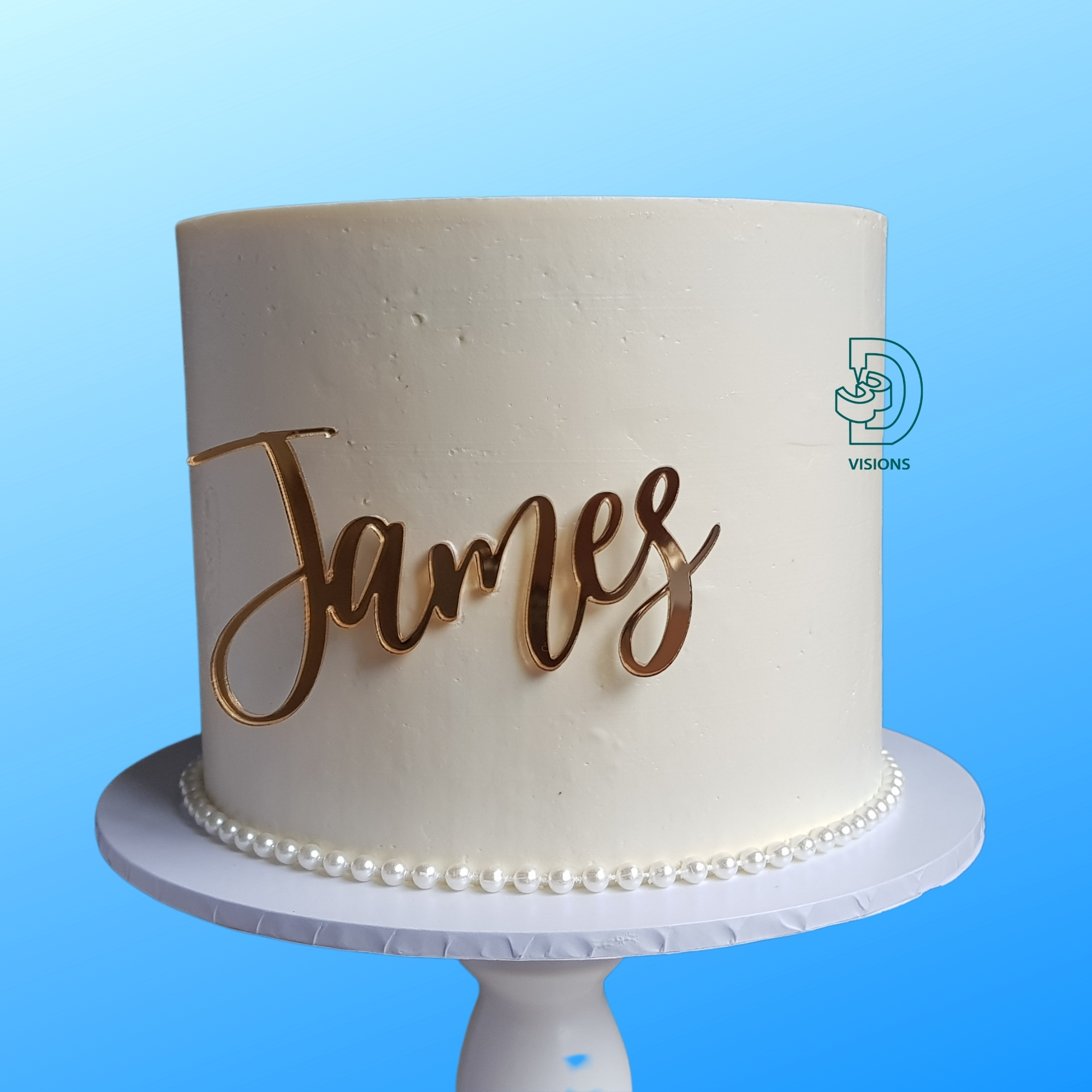 Cake Charms Personalised Multiple size colour and font options
