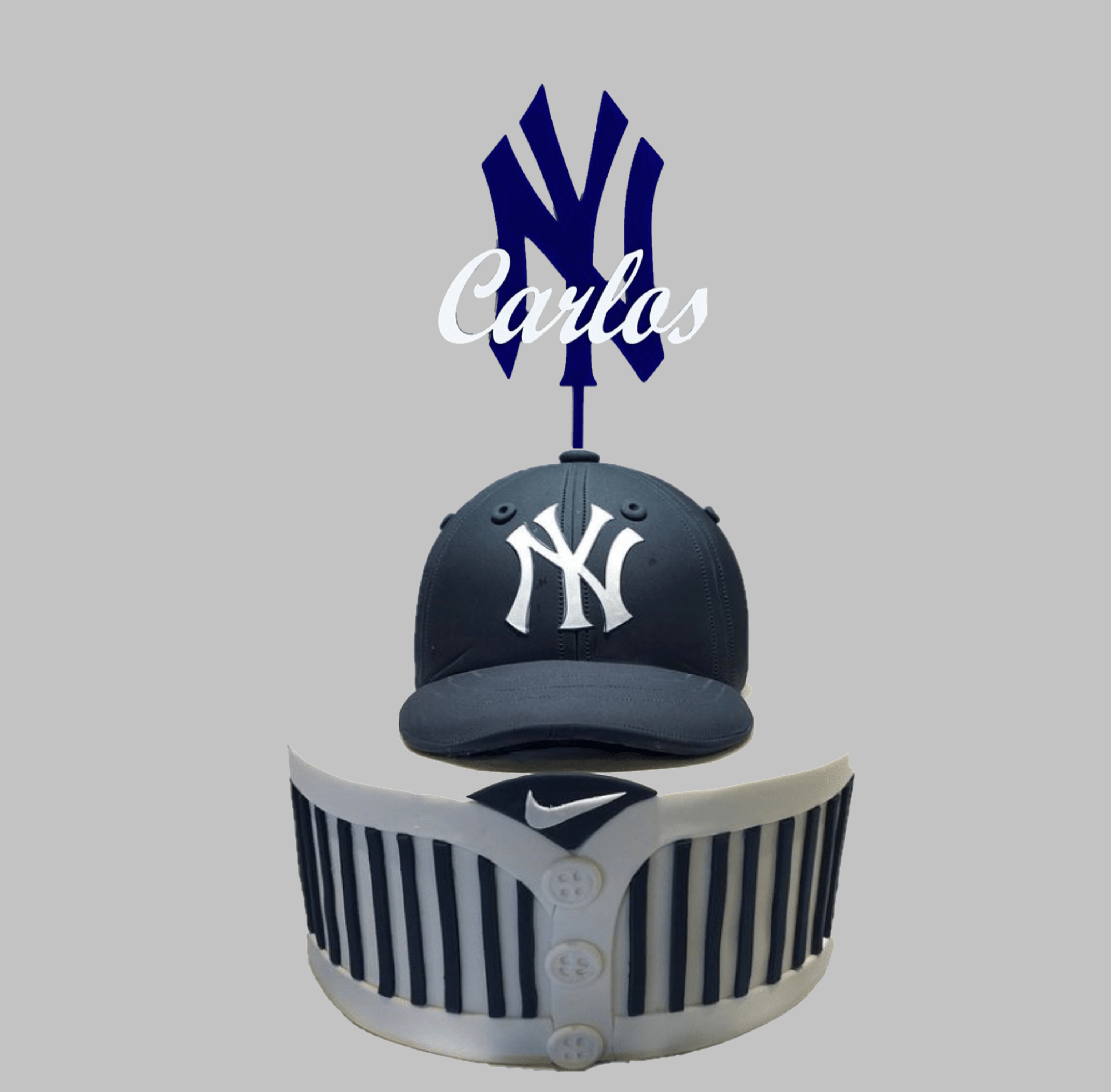 New York Yankees Personalized Birthday Cake Topper 3D Wade Creations