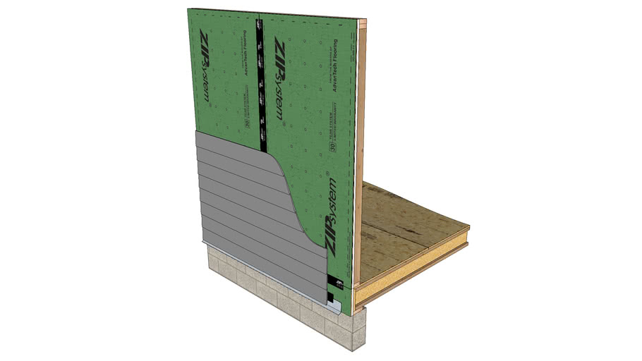 Lapped Siding Over ZIP System RSheathing 3D Warehouse