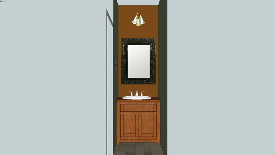Half bath Ver. 2 3D Warehouse