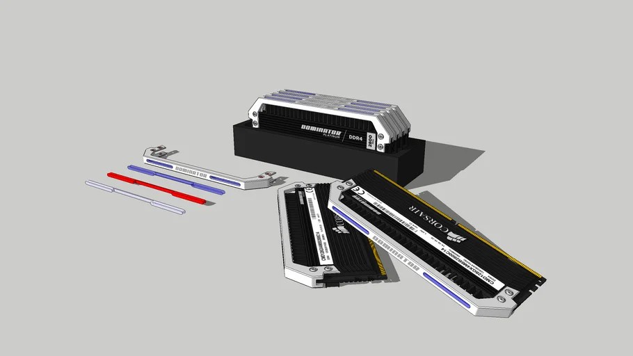 Corsair Dominator Platinum Light Bar 3D Warehouse