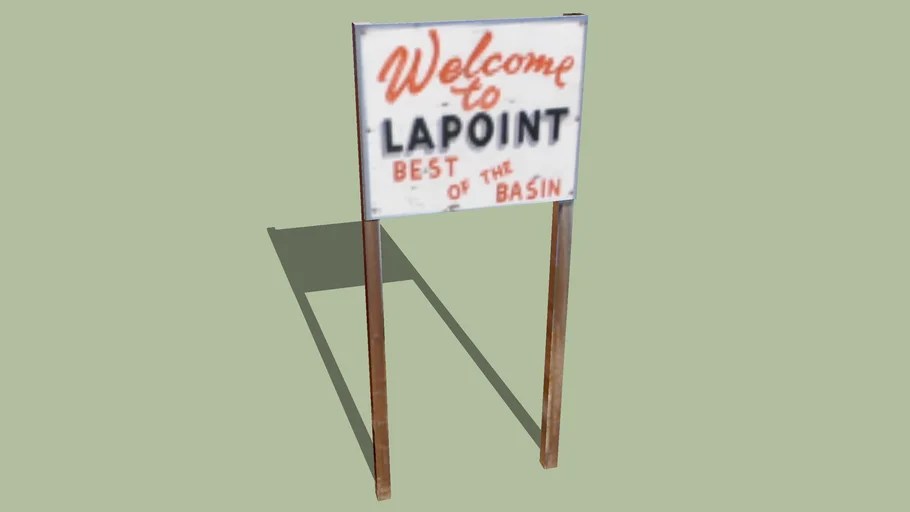 Sign LaPoint, Utah 3D Warehouse