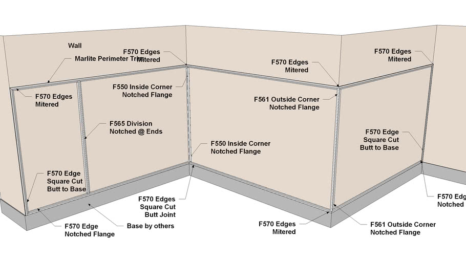 Marlite FRP Suggested Aluminum Trim Fabrication 3D Warehouse