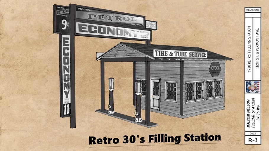Nelson Filling Station 3D Warehouse