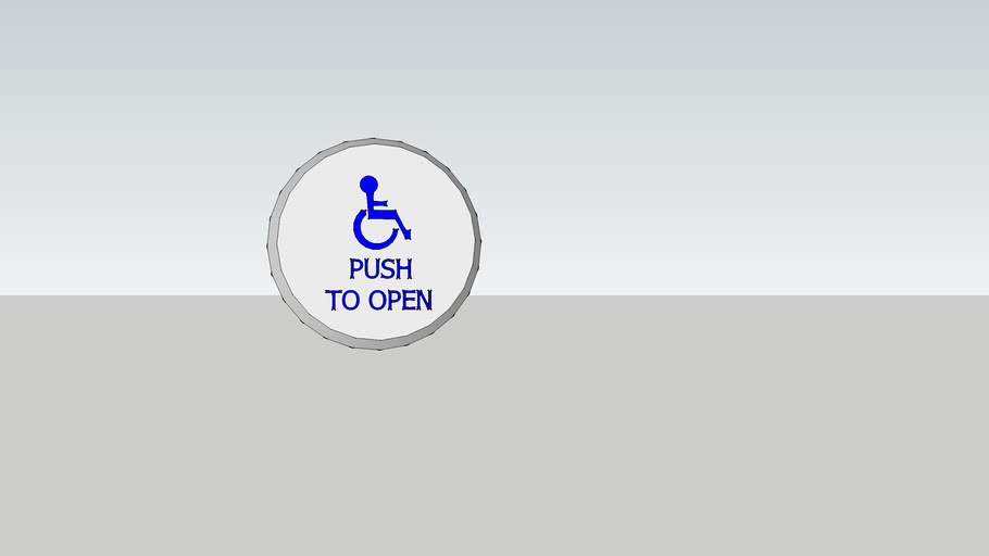 ADA door opener push button 3D Warehouse