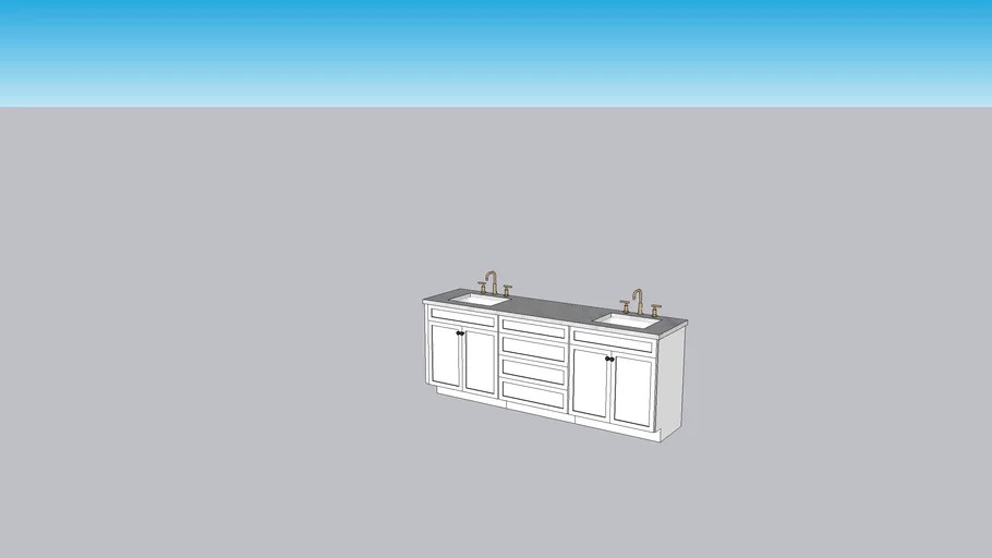 Double Sink Vanity 3D Warehouse