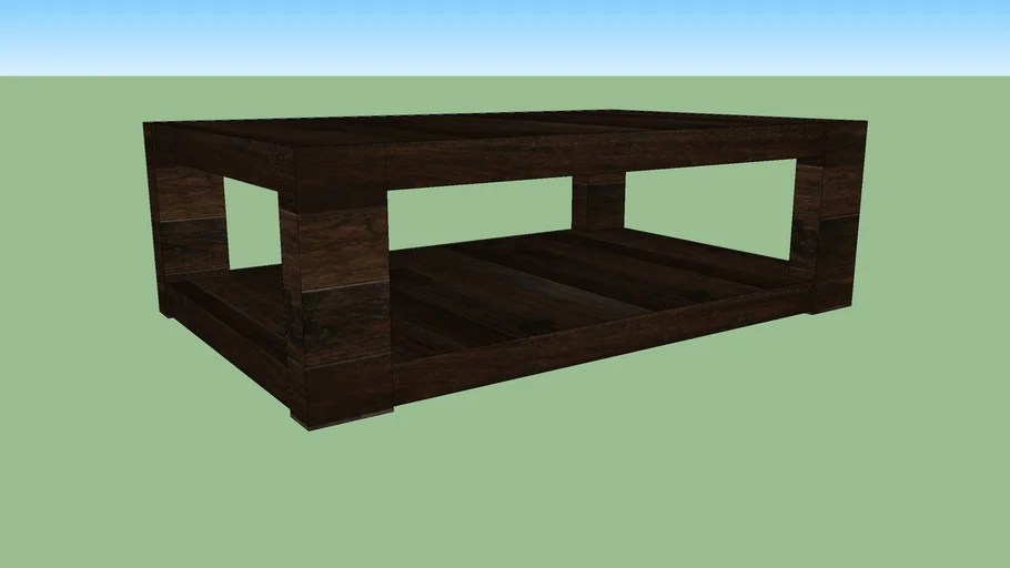 Crate & Barrel Lodge Coffee Table 3D Warehouse