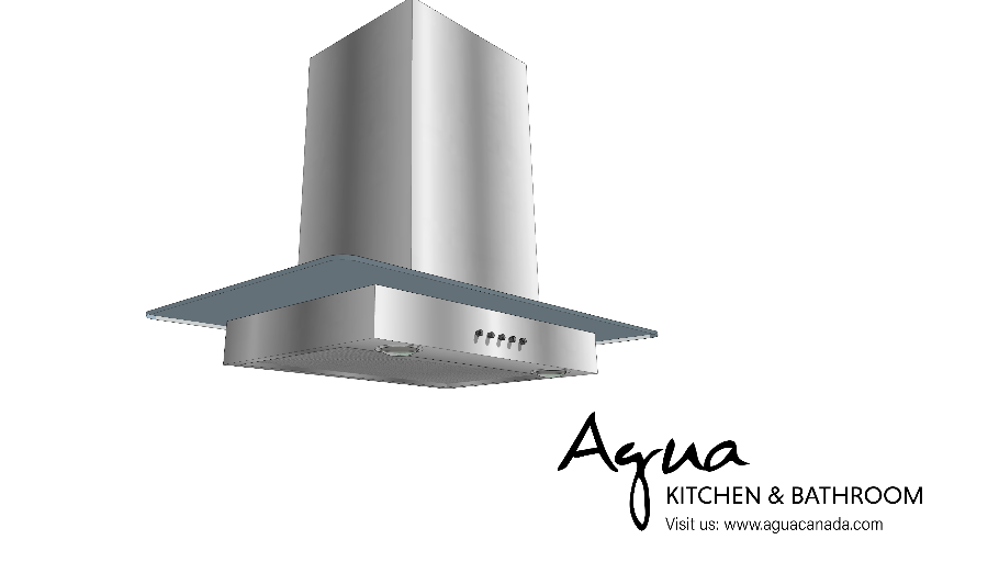 Glass range hood (code HAN) by Agua Canada 3D Warehouse