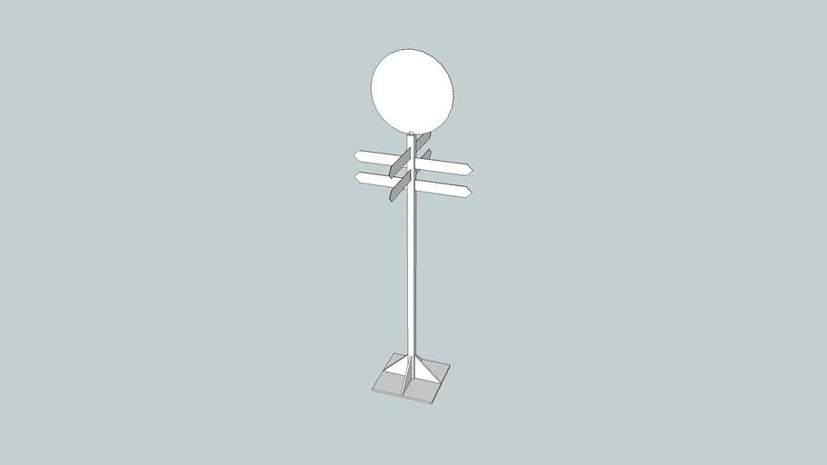 Directional sign post 3D Warehouse