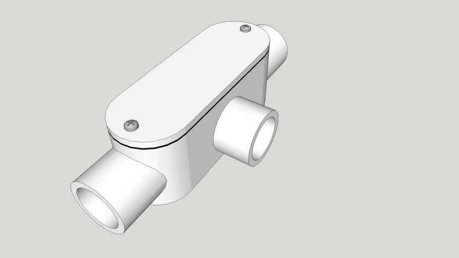 Electrical Conduit Body TLB 1/2' 3D Warehouse