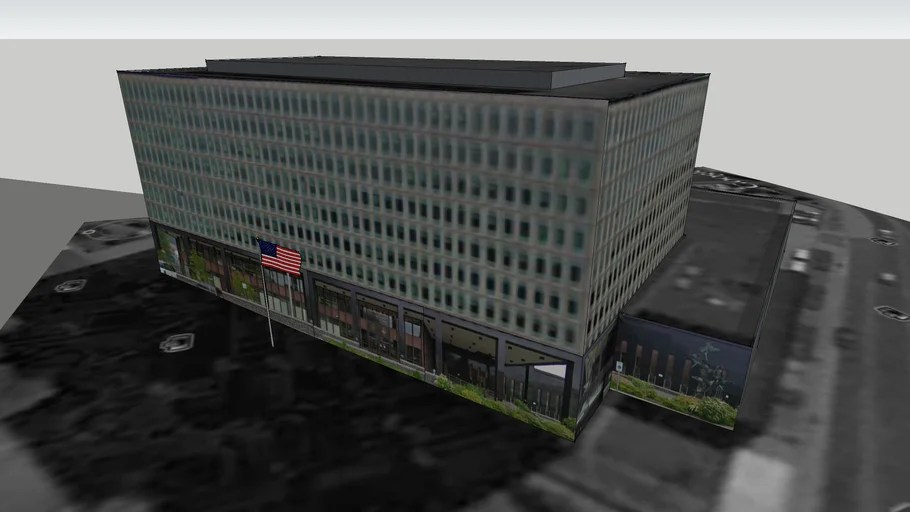 US Post Office Juneau AK 3D Warehouse