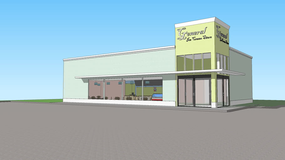ice cream shop 3D Warehouse