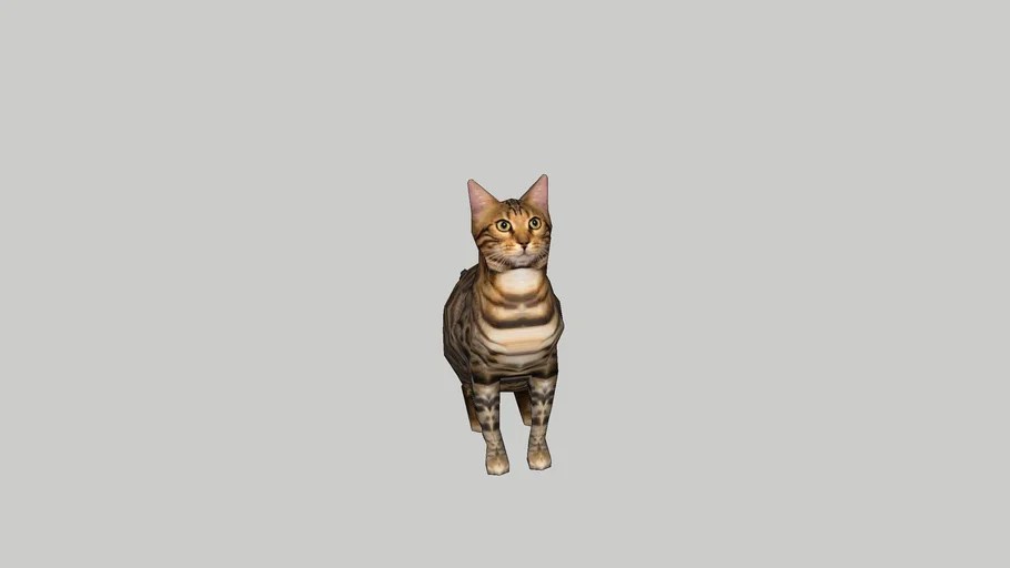 Bengal Cat 3D Warehouse