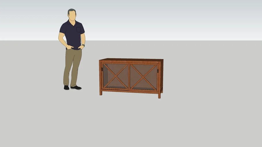 CANVAS Xavier TV Stand 3D Warehouse