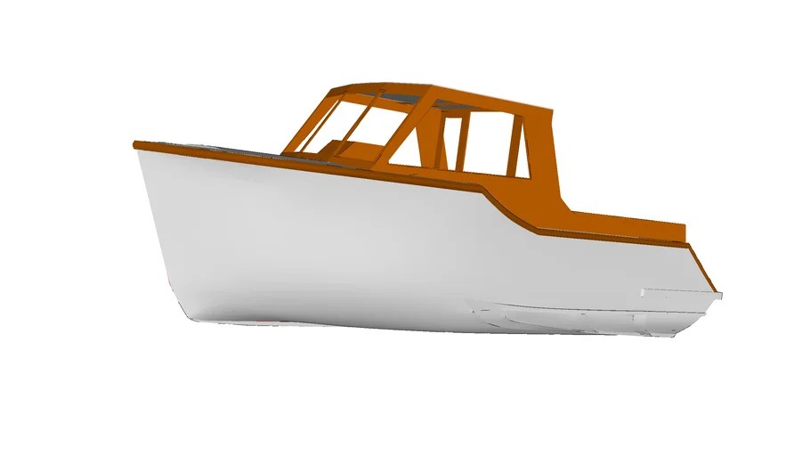 Boat hull skiff 3D Warehouse