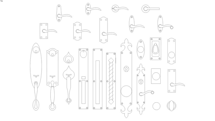 Door Hardware Symbols 3D Warehouse
