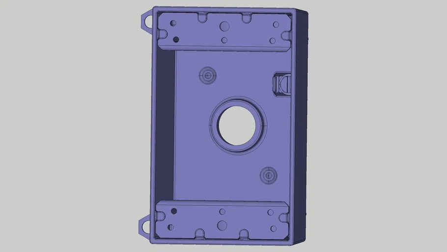 Single Gang Bell Box | 3D Warehouse