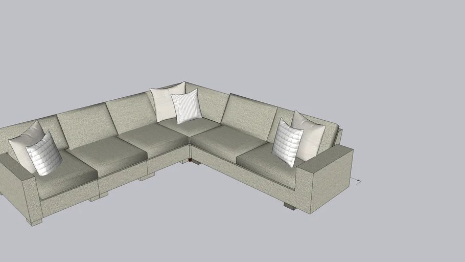 Sectional Crate and Barrell 3D Warehouse