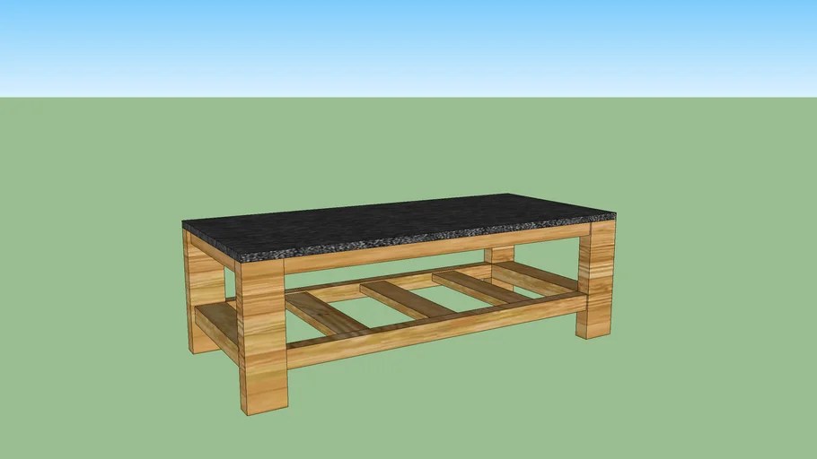 pottery barn Connor Coffee Table (long and Short) Justin Ho 3D Warehouse