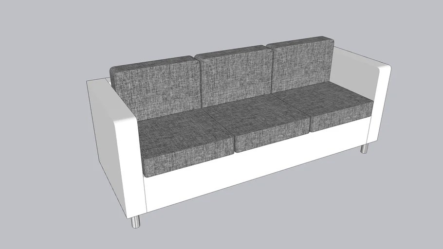 VidaXL 3Seater Sofa 3D Warehouse