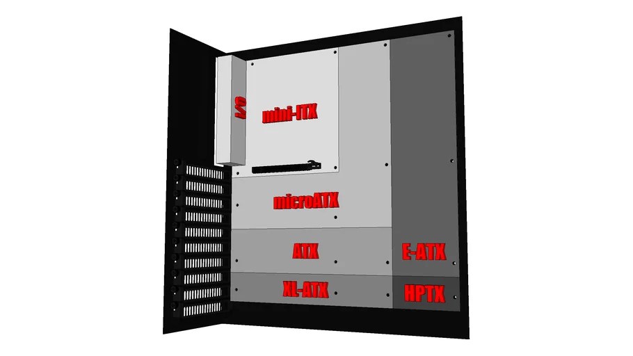 Motherboard ATX Layout Complete 3D Warehouse