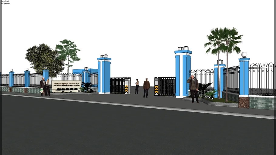 School gate 3D Warehouse