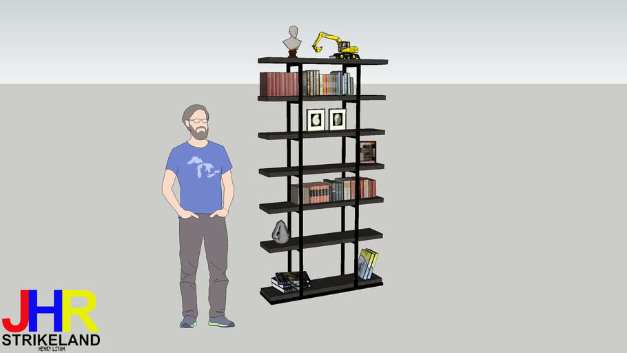 Modern shelf 3D Warehouse