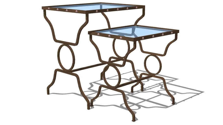 Geometric Nesting Tables, Set of 2 3D Warehouse