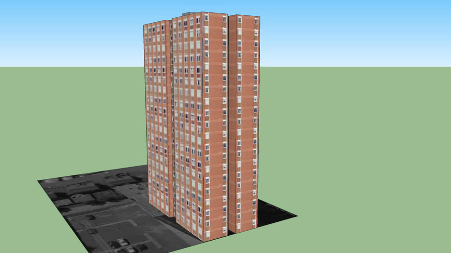 Spruce Court, Salford, Manchester. 3D Warehouse