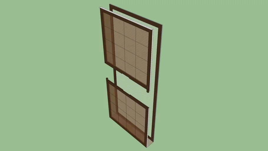 japan style window 3D Warehouse