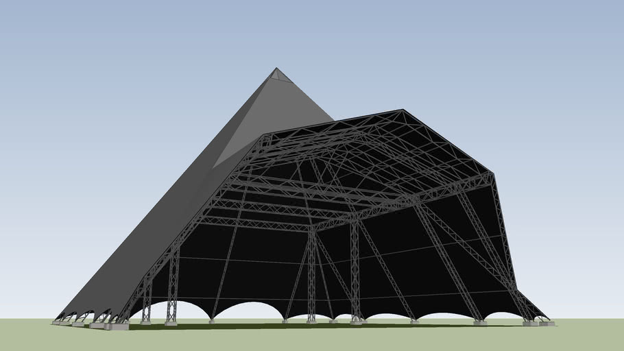 Glastonbury Pyramid Stage 3D Warehouse